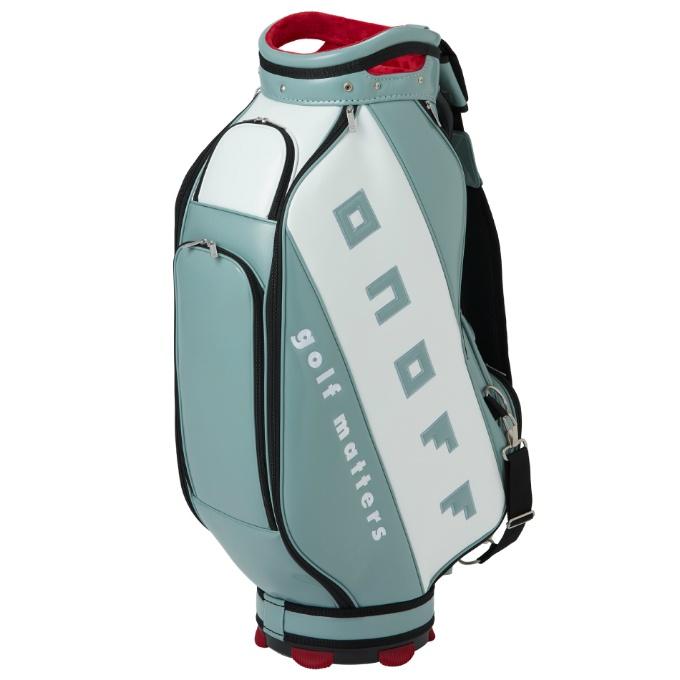 K394 onoff キャディバッグ カーキー色 キャディバッグ Caddie Bag グリーンカーキ OB0722 [8.5型 /46インチ