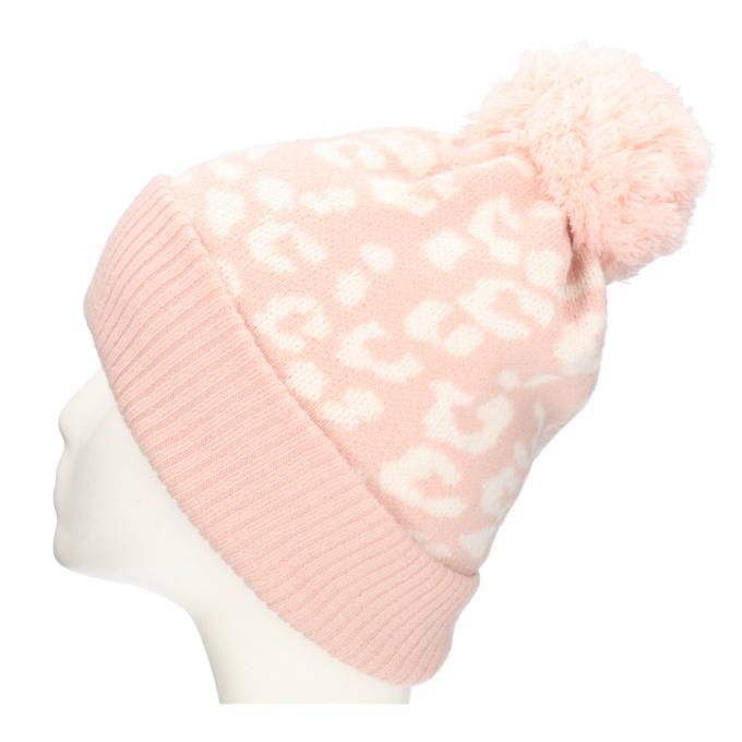 milsa（ミルサ） ゴルフ ニット帽 レディース ヒョウ柄ワッチニット帽