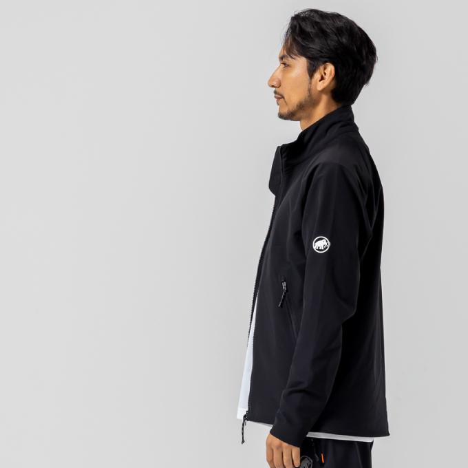 新品MAMMUT マムートClionブラック登山ジャケットアウターソフトシェル マムート注目のソフトシェルジャケットは完売必須だ！2024年新作を