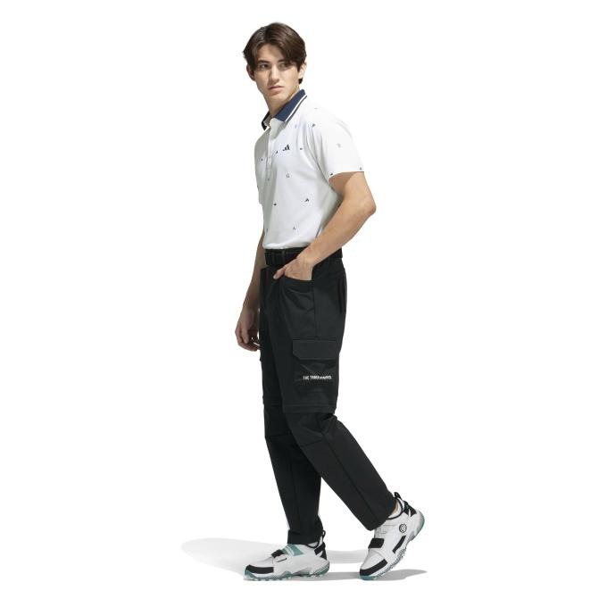 新品⛳️M アディダスゴルフ 涼感 モノトーン セットアップ　ショーパン　半袖ポロ adidas（アディダス） ゴルフウェア ポロシャツ 半袖 メンズ 半袖