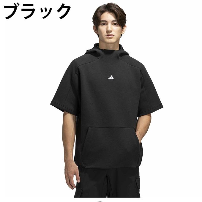 adidas（アディダス） ゴルフウェア スウェット メンズ PO半袖HD OFG57