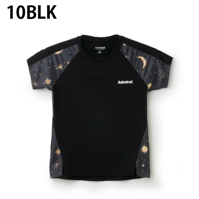 アドミラル Admiral テニスウェア Tシャツ 半袖 レディース ラグランスリーブグラフィックTEE ATLA533_1