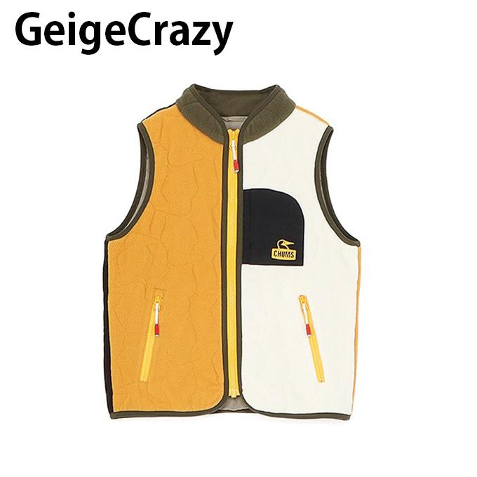 チャムス CHUMS フリース ベスト ジュニア キッズブービーステッチフリースベスト Kids Booby Stitch Fleece Vest CH24-1071 CHUMS（チャムス） フリース ベスト ジュニア キッズブービーステッチ