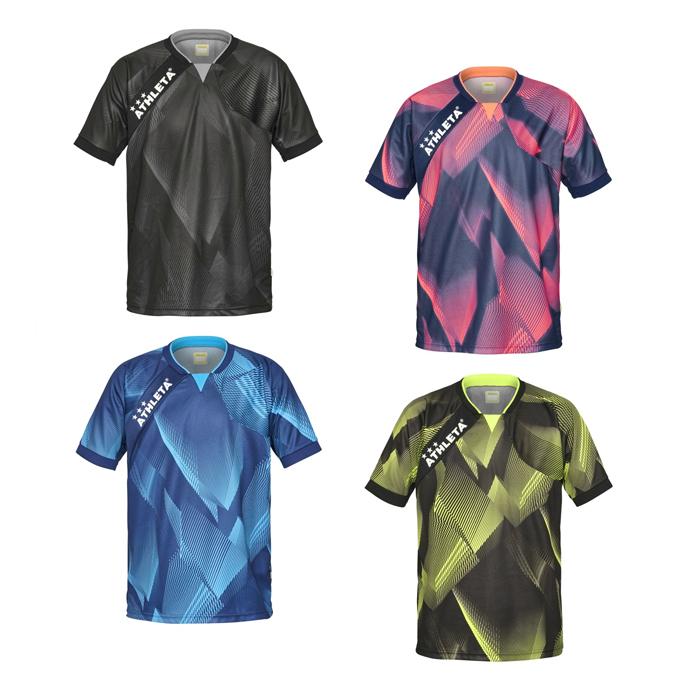 ATHLETA ネイビーシャツ 150サイズ　サッカー　プラクティスシャツ ATHLETA（アスレタ） サッカーウェア プラクティスシャツ 半袖 メンズ