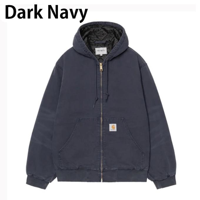 12M499◯ Carhartt 紺色 裏ボア パーカー マウンテンパーカー M Carhartt WIP（カーハートワークインプログレス） カーハート