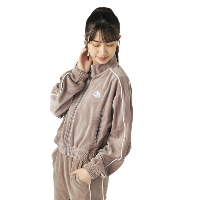 Kappa（カッパ） スウェットジャケット レディース ベロアトラック
