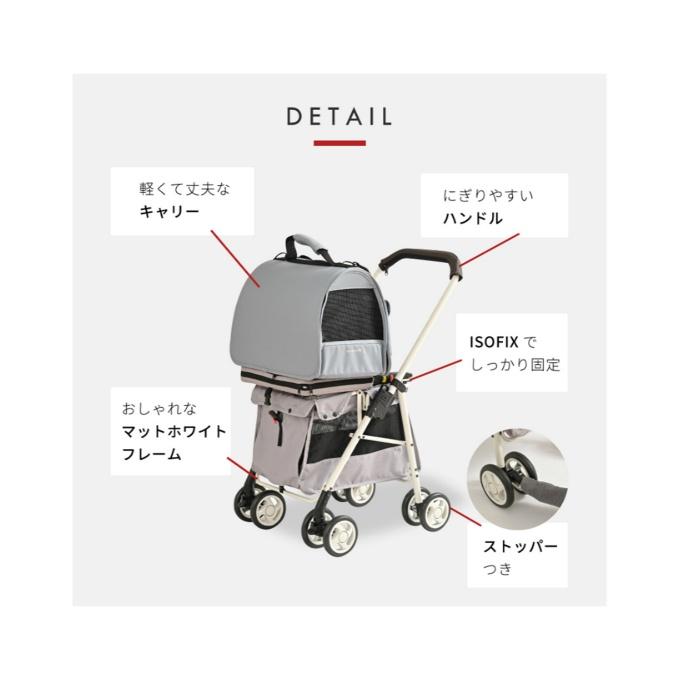 シンセーインターナショナル ペットカート ISOFIXペットカート GOGOバギー SIN-CA1 【ご自宅配送限定】‥