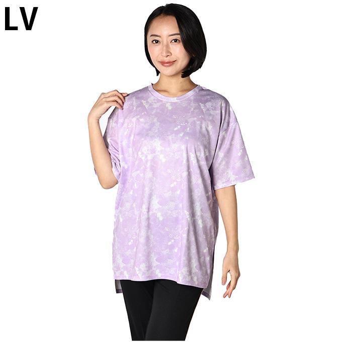 アンドライフ(&life) Tシャツ 半袖 レディース CD速乾UV 総柄 半袖