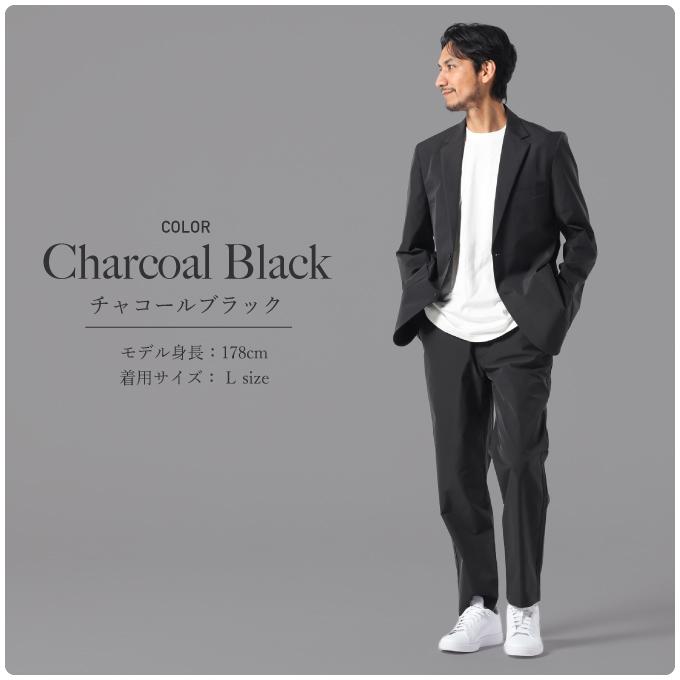 メンズ カジュアル 上下セット ストレッチ セットアップスーツ
