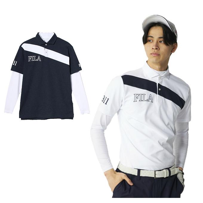 FILA ゴルフウェア　5点セット FILA（フィラ） ゴルフウェア シャツセット メンズ 半袖シャツインナー