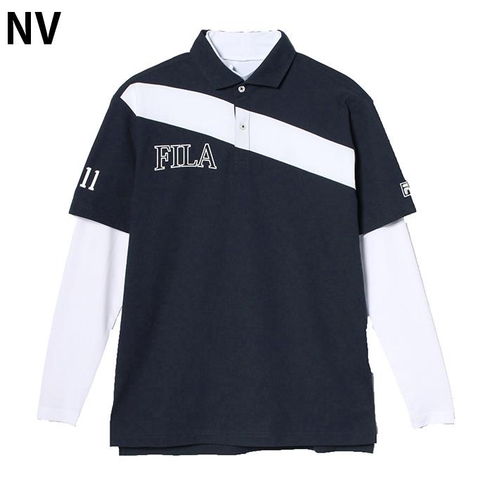FILA（フィラ） ゴルフウェア シャツセット メンズ 半袖シャツインナー