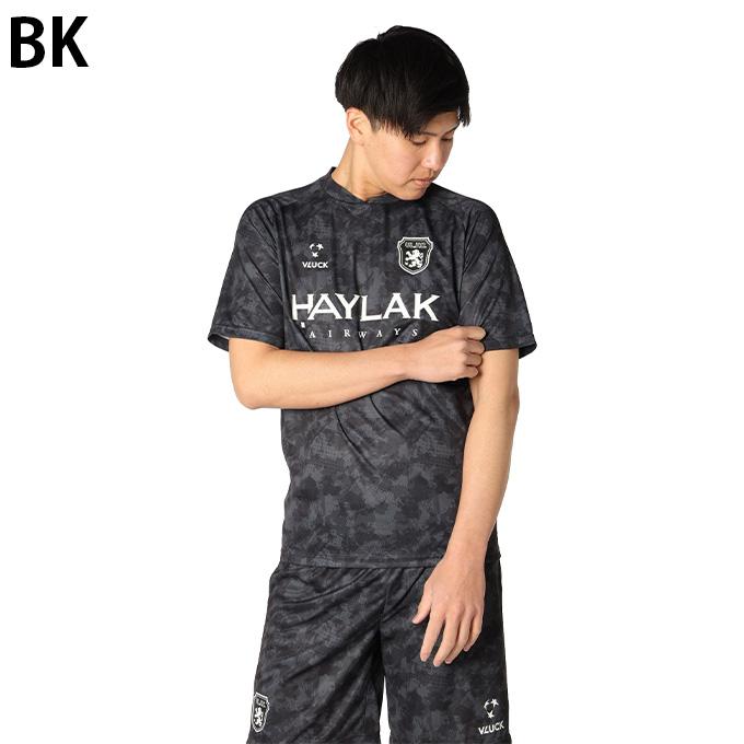サッカー日本代表　プラクティスシャツ　Ｌサイズ　ブラック BLAAK（ブラック） ブラック(VLUCK) サッカーウェア プラクティス
