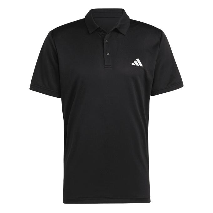 adidas ブラック ポロシャツ 半袖 adidas（アディダス） ポロシャツ 半袖 メンズ TENNIS FAB S/S