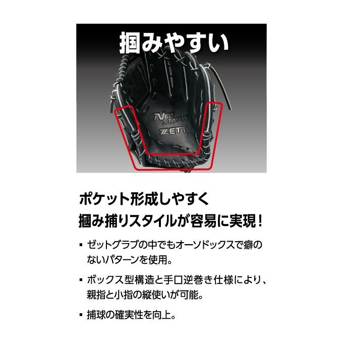 ゼット軟式グローブ ネオステータス ゼット（ZETT） 野球 一般軟式グローブ 一塁手 メンズ 26S ネオ