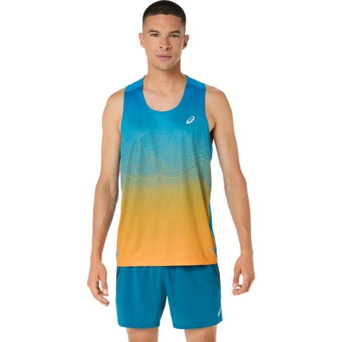 ASICS（アシックス） ランニングウェア Tシャツ ノースリーブ メンズ