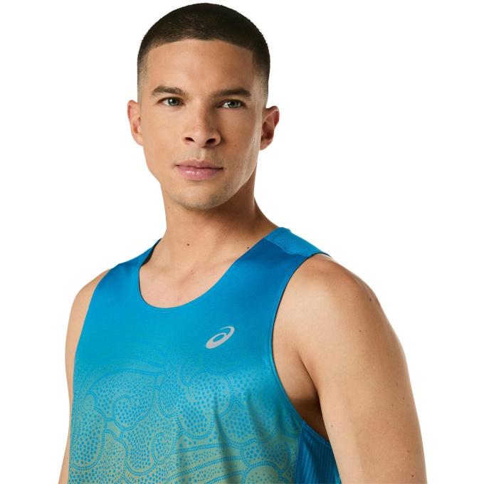 ASICS（アシックス） ランニングウェア Tシャツ ノースリーブ メンズ
