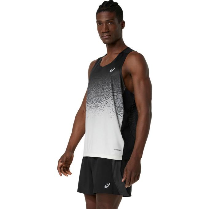 ASICS（アシックス） ランニングウェア Tシャツ ノースリーブ メンズ