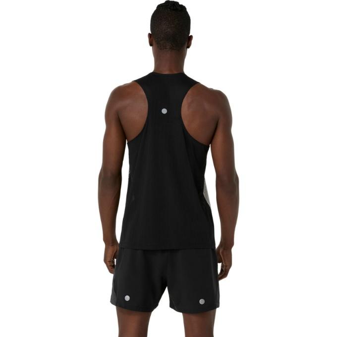 asics×ELDORESO ノースリーブ M ブラック ASICS（アシックス） ランニングウェア Tシャツ ノースリーブ メンズ