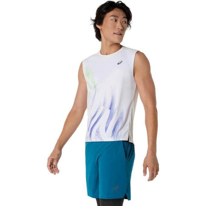ASICS（アシックス） ランニングウェア Tシャツ ノースリーブ メンズ