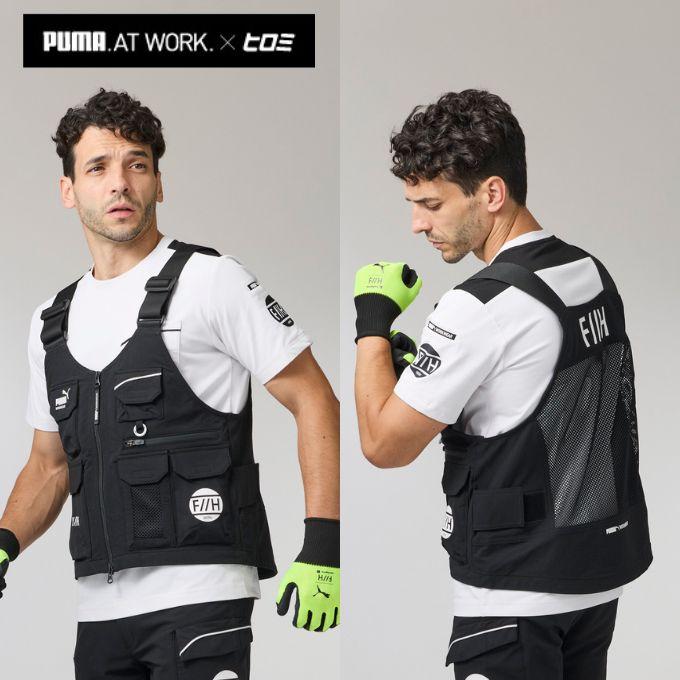 【新品】武蔵野ユニフォーム PUMA WORKWER F//H ワークベスト PUMA WORKWEAR WORKWER F//H ワークベスト PW-3012G ヒロミコラボ