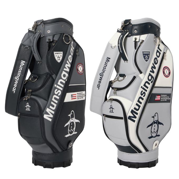Munsingwear キャディバッグ 黒/白 Munsingwear（マンシングウェア） マンシング(Munsingwear) キャディ