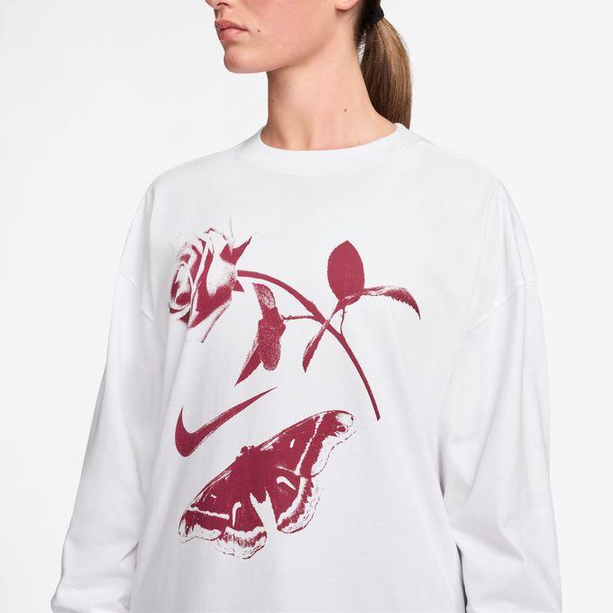 Nike フラワーパターン 長袖Tシャツ NIKE（ナイキ） Tシャツ 長袖 レディース NSW VDAY OS 長袖T IH7696