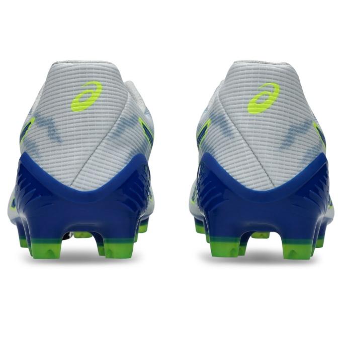 アシックス(asics) サッカースパイク メンズ レディース DS LIGHT ACROS3 1101A070-105 DSライト ホワイト ブルー ディーエスライトの画像