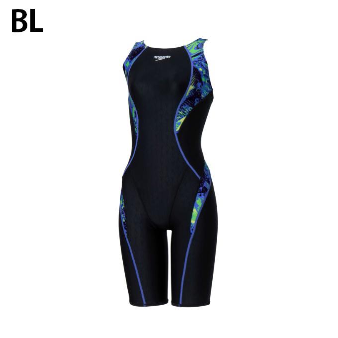 スピード Speedo FINA承認 競泳水着 スパッツ レディース フレックスシグマニューミニオープンバックニースキン SCW12609Fの画像