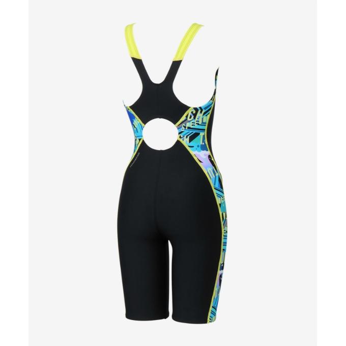 スピード Speedo トレーニング水着 レディース Wording StripesTurnS Puzzle M/O Kneeskin STW12607_3