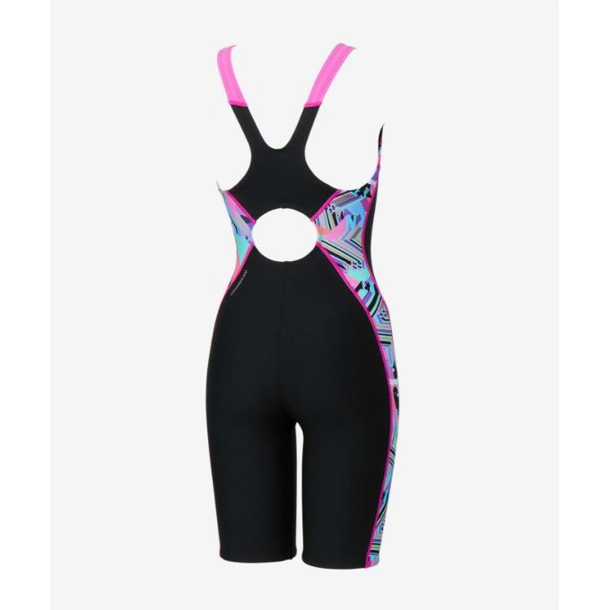 スピード Speedo トレーニング水着 レディース Wording StripesTurnS Puzzle M/O Kneeskin STW12607_4