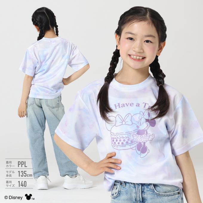 ディズニー(Disney) ミニーマウスデザインTシャツ 半袖 ジュニア