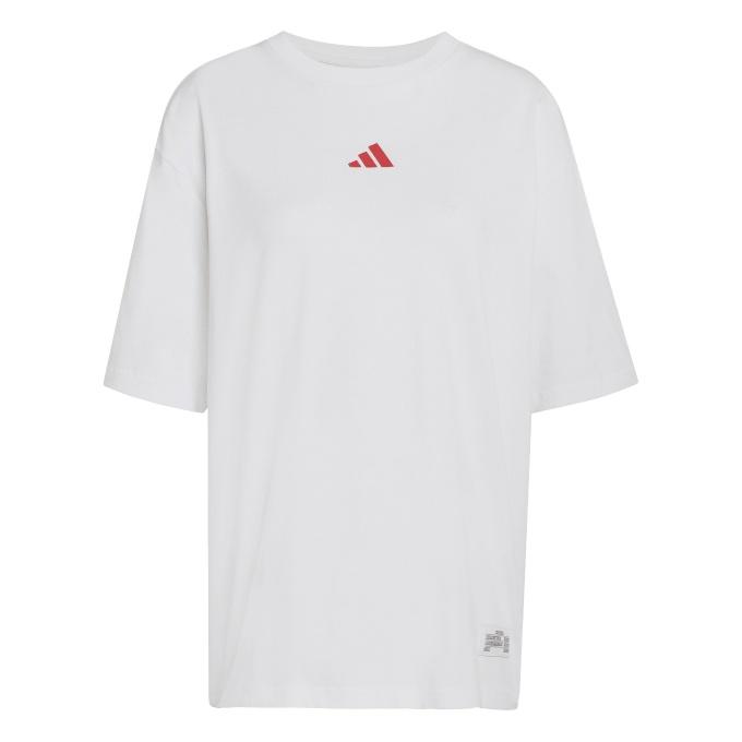 adidas（アディダス） Tシャツ 半袖 レディース オーバーサイズ バックグラフィック KA5087 YY627 adidas ...