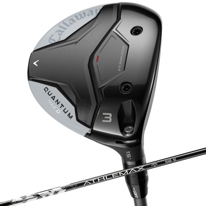 クアンタムMAX フェアウェイウッド 3W、5W 2本　アスレマックス50S Callaway（キャロウェイ） ゴルフクラブ フェアウェイウッド メンズ