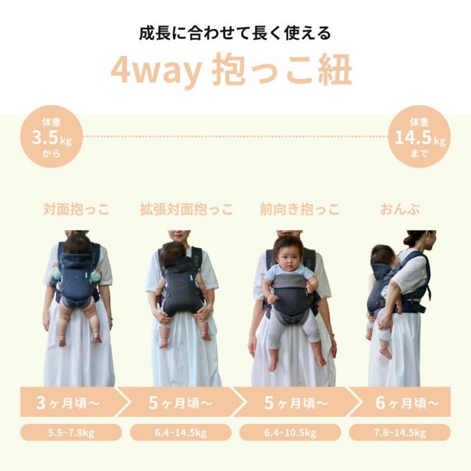 infantino(インファンティーノ) 抱っこひも ライト＆エアリー LIGHT\u0026AIRY抱っこ紐 BEL-9 【ご自宅配送限定】‥の画像