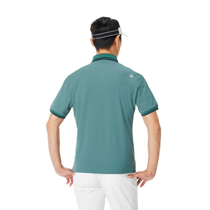 タグ付き【TaylorMade】半袖ポロシャツ 吸汗速乾 ゴルフウェア グレー TaylorMade（テーラーメイド） ゴルフウェア ポロシャツ 半袖 メンズ