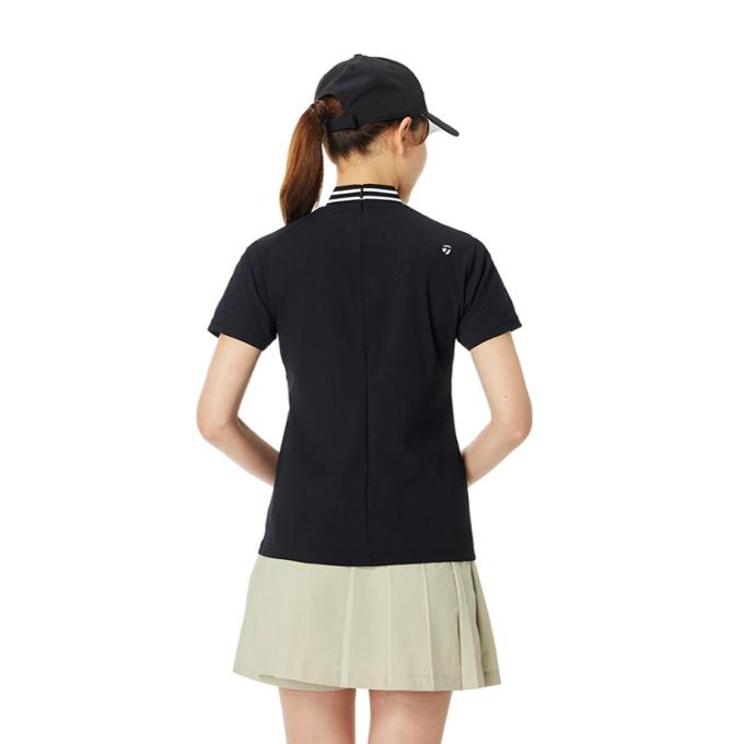 TaylorMade レディース ゴルフシャツ ブラック TaylorMade（テーラーメイド） ゴルフウェア 半袖シャツ レディース