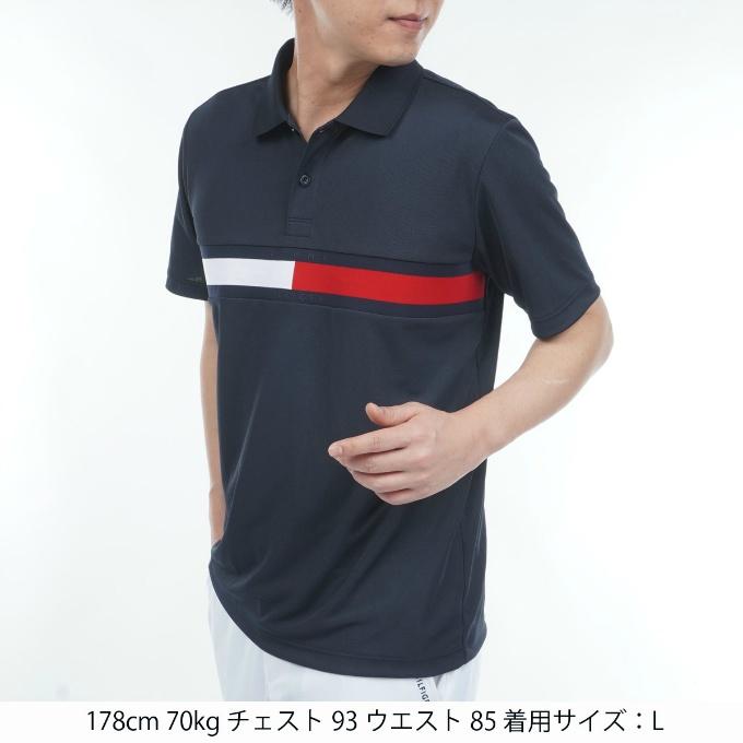 半袖ポロシャツ　ブラック　新品タグ付　サイズSですがM相当　メンズ　春夏　ゴルフ TOMMY HILFIGER GOLF（トミー ヒルフィガー ゴルフ） ゴルフウェア