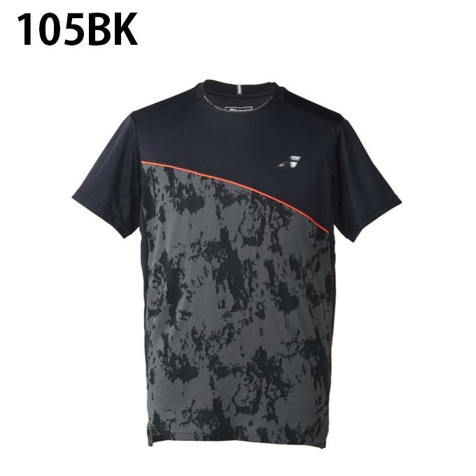 Babolat バボラ テニスウェア 半袖Tシャツ BUG1304黒メンズM新品 Babolat（バボラ） テニスウェア バドミントンウェア Tシャツ 半袖