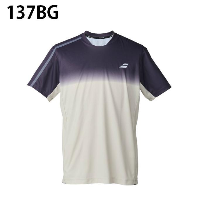 Babolat バボラ テニスウェア Tシャツ ホワイト ブラック Babolat（バボラ） テニスウェア バドミントンウェア Tシャツ 半袖