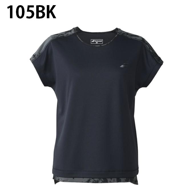 半袖Tシャツ テニスウェア バボラ Babolat BUG1304黒メンズM新品 PURE ゲームシャツ バドミントンウェア テニスウェア バボラ(Babolat) ウェア