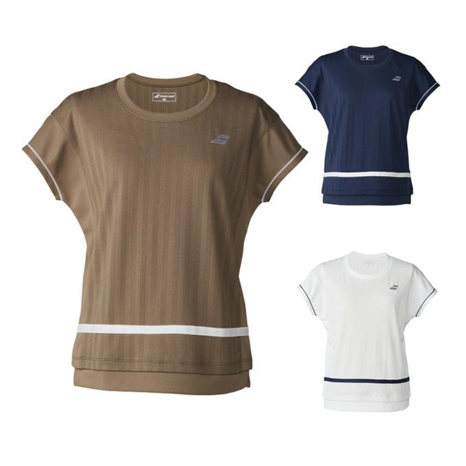 Babolat（バボラ） テニスウェア バドミントンウェア Tシャツ 半袖