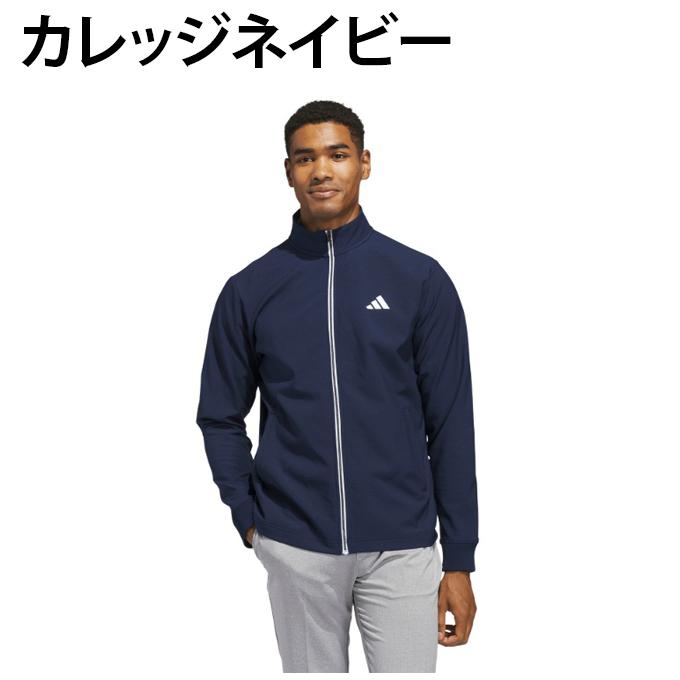 アディダスゴルフ ゴルフウェア ピステ ウィンドブレーカー Lサイズ ネイビー紺 adidas（アディダス） ゴルフウェア 長袖ウインドブレーカー 秋 冬