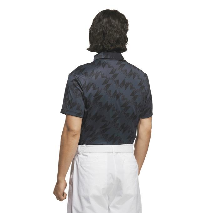 新品⛳️M アディダスゴルフ 涼感 モノトーン セットアップ　ショーパン　半袖ポロ adidas（アディダス） ゴルフウェア ポロシャツ 半袖 メンズ AOP半袖