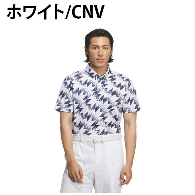 adidas（アディダス） ゴルフウェア ポロシャツ 半袖 メンズ AOP半袖