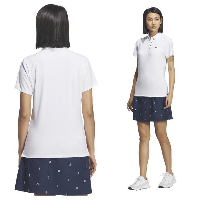 新品✨S/XS アディダスゴルフ ポロ半袖＆スカート モノトーン　セットアップ adidas（アディダス） ゴルフウェア ポロシャツ 半袖 レディース 半袖