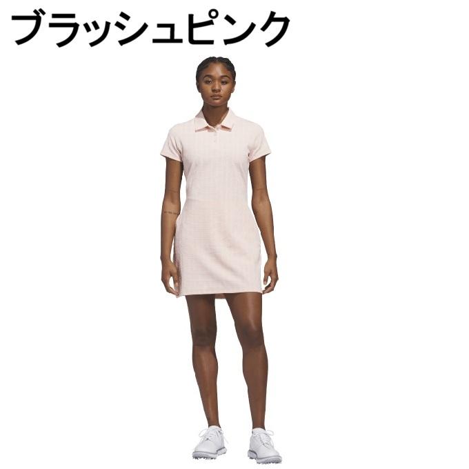 新品　セットアップ ピンク Mサイズ 半袖×スカート ゴルフウェア　ワンピ adidas（アディダス） ゴルフウェア ワンピース レディース
