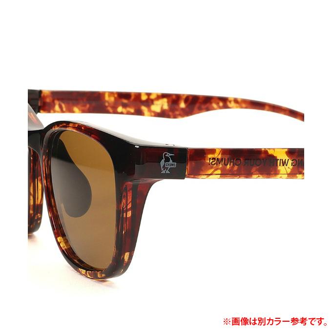 チャムス CHUMS 偏光サングラス ブービーウェリントンサングラス Booby Wellington Sunglasses CH62-2185-Matt BlackxLt.Brown_4