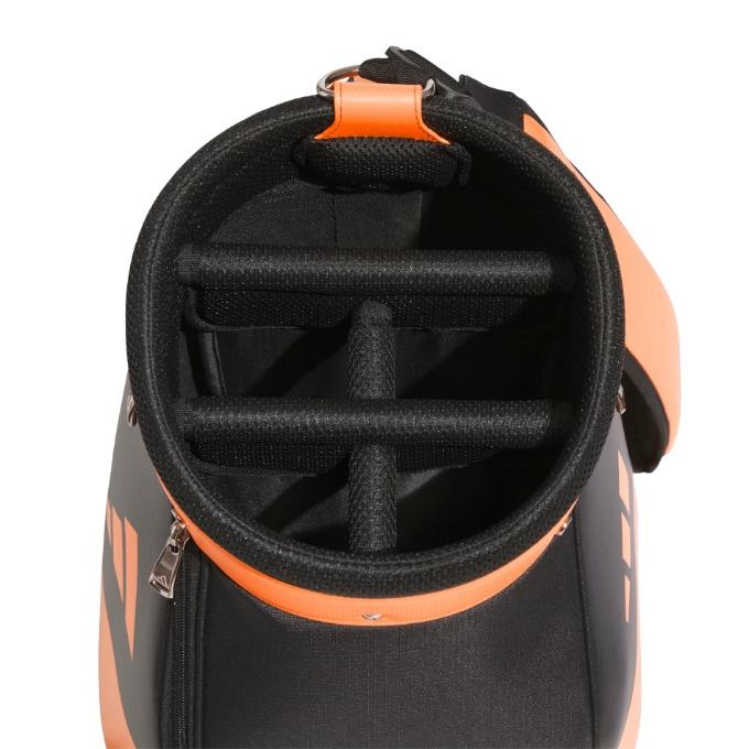 adidasアディダス　キャディバッグ　オールブラック　ロゴ　9型　カートバッグ adidas（アディダス） ゴルフ 9.1L カートバッグ adidas GOLF ワー
