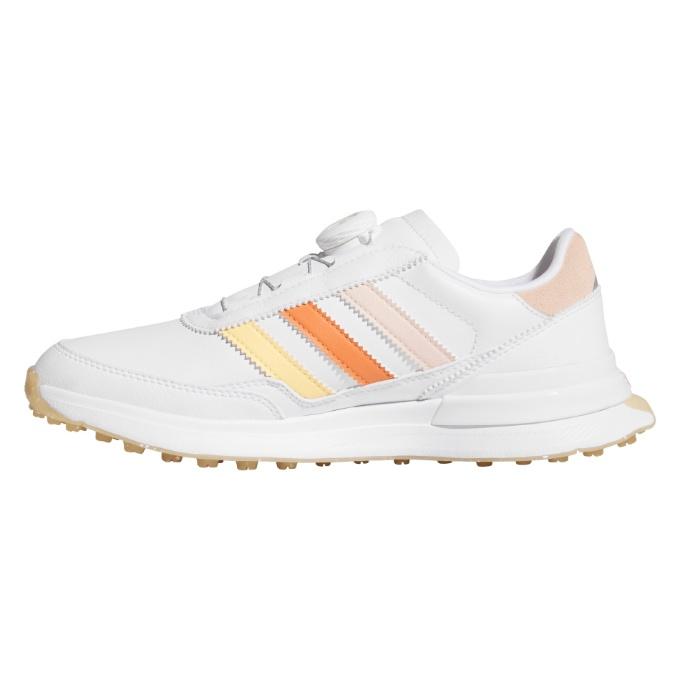 新品未使用！adidas ゴルフシューズ 女性用 ホワイト/オレンジ adidas（アディダス） ゴルフシューズ スパイクレス レディース