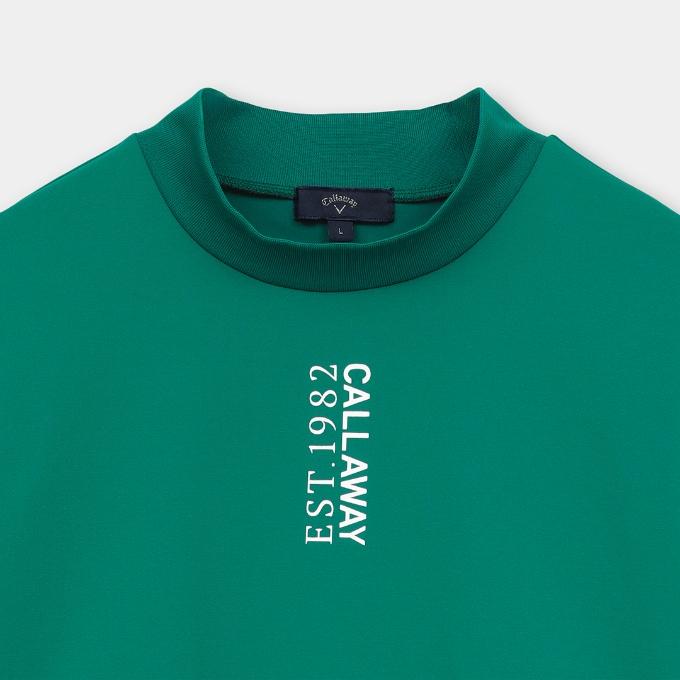 美品 キャロウェイ ゴルフ 半袖 モックネック ウェア オレンジ ラメ Mサイズ Callaway（キャロウェイ） ゴルフウェア 半袖シャツ メンズ 裏クール